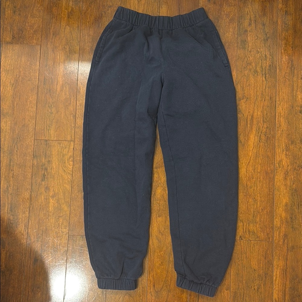 Navy blue cuffed Hollister sweatpants